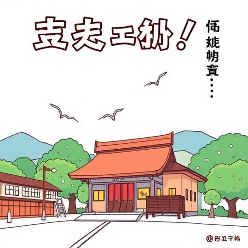 学校見学の様子。スタッフが学校内を案内している。