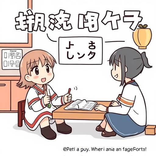 学校説明会の様子。講師がマイクを持ち、生徒たちが熱心に話を聞いている。
